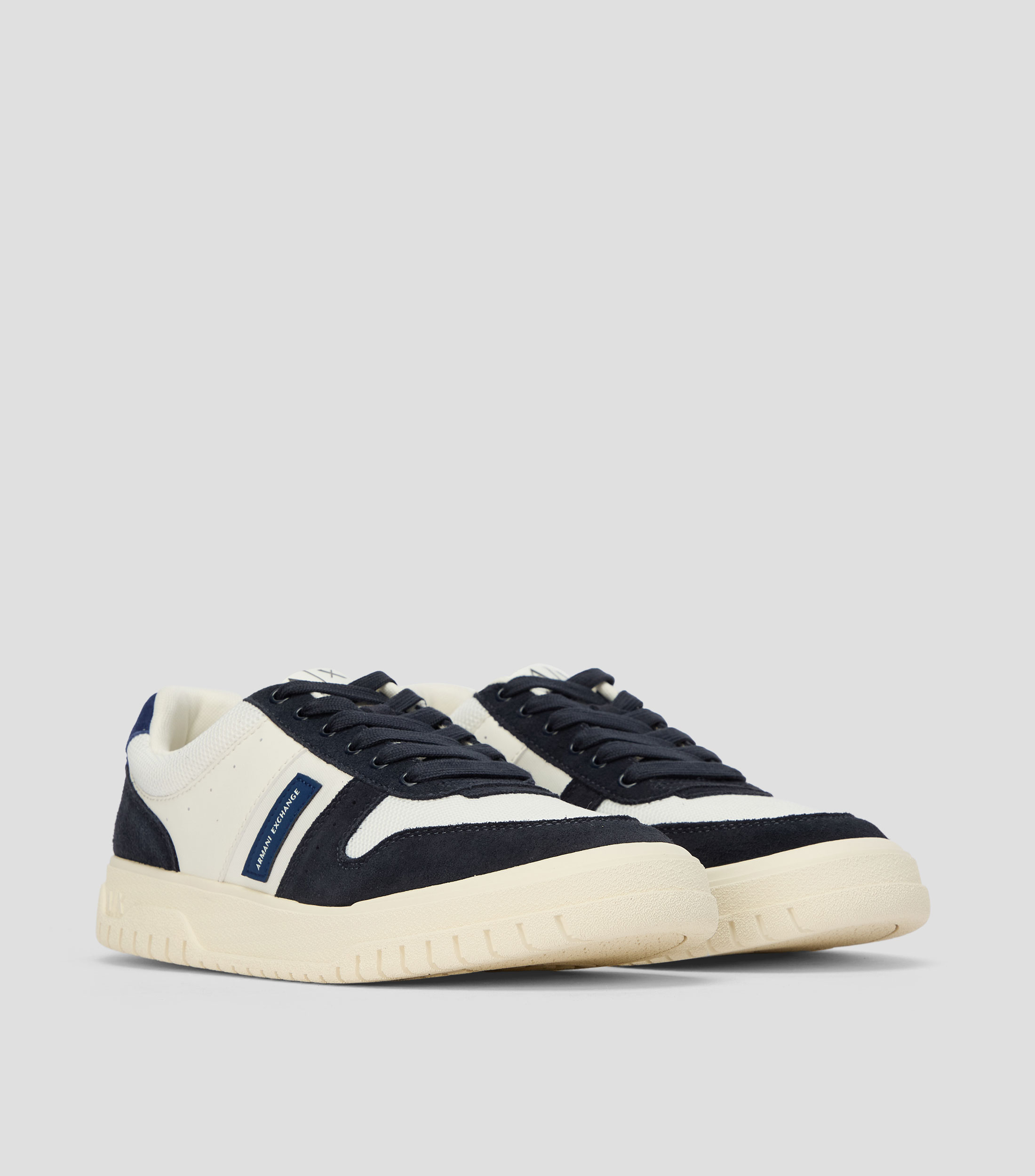 Tenis casuales sólidos en piel Hombre
